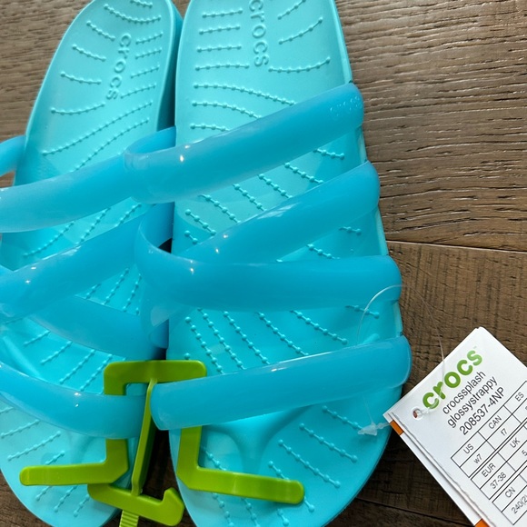 Crocs Glossy Strap Sandals - Picture 2 of 3